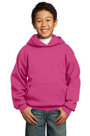 Port & Company - Youth Pullover Hooded Sweatshirt.  PC90YH Sangria
