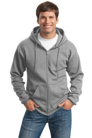 Port & Company -  Ultimate Full-Zip Hooded Sweatshirt.  PC90ZH Athletic Heather