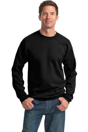 Port & Company - Ultimate Crewneck Sweatshirt.  PC90 Jet black