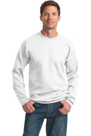 Port & Company - Ultimate Crewneck Sweatshirt.  PC90 White