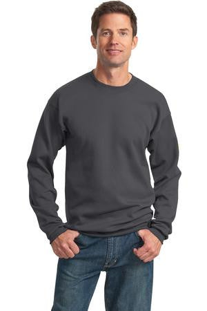 Port & Company - Ultimate Crewneck Sweatshirt.  PC90 Charcoal