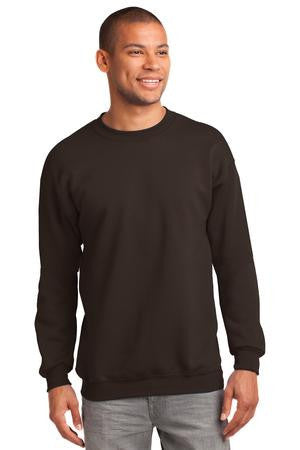 Port & Company - Ultimate Crewneck Sweatshirt.  PC90 Dark Chocolate Brown