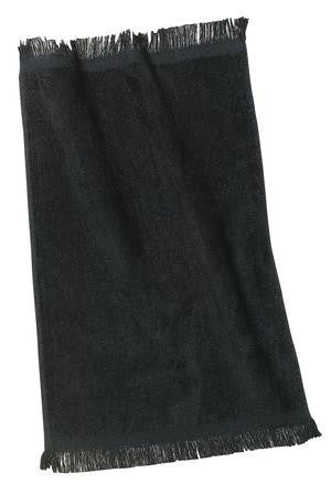 Port & Company - Fingertip Towel.  PT39 Black