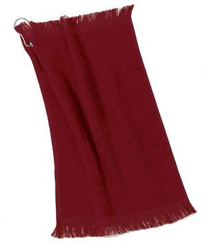 Port & Company - Grommeted Fingertip Towel.  PT40 Red