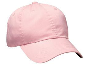 Port Authority Garment Washed Cap.  PWU Light pink