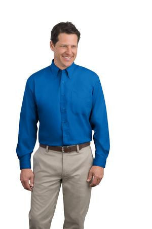 Port Authority Extended Size Long Sleeve Easy Care Shirt.   S608ES Strong blue