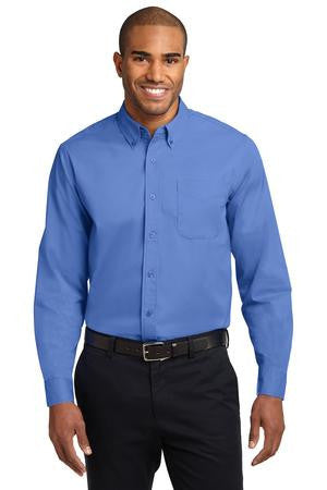 Port Authority Extended Size Long Sleeve Easy Care Shirt.   S608ES Ultramarine Blue