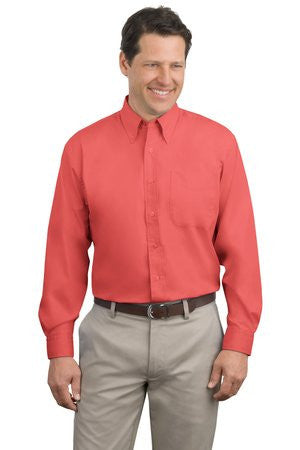 Port Authority Extended Size Long Sleeve Easy Care Shirt.   S608ES Hibiscus