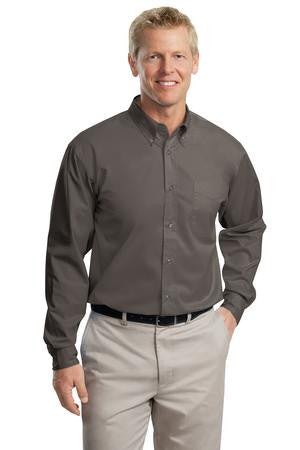 Port Authority Tall Long Sleeve Easy Care Shirt.  TLS608 Bark