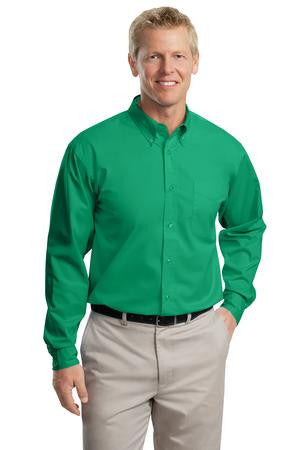 Port Authority Extended Size Long Sleeve Easy Care Shirt.   S608ES Court green