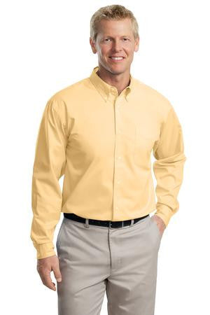 Port Authority Long Sleeve Easy Care Shirt.  S608 Yellow