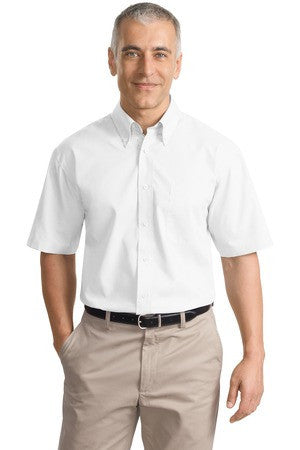 Port Authority Short Sleeve Value Poplin Shirt. S633 White