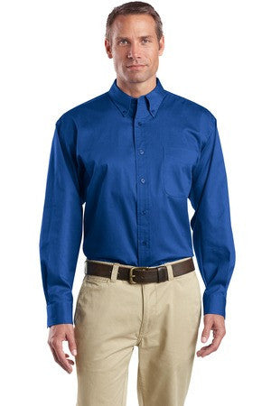 CornerStone - Long Sleeve SuperPro   Twill Shirt. SP17 Royal
