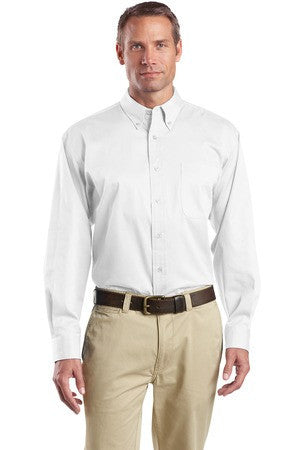 CornerStone - Long Sleeve SuperPro   Twill Shirt. SP17 White
