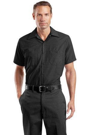 Red Kap Long Size, Short Sleeve Industrial Work Shirt. SP24LONG Charcoal