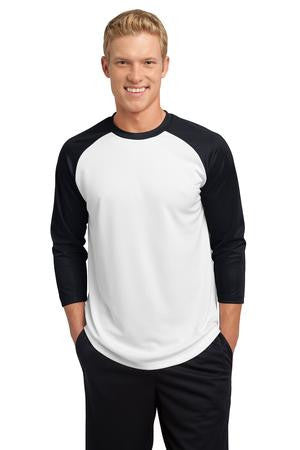 Sport-Tek PosiCharge Baseball Jersey. ST205 White/black