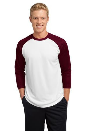 Sport-Tek PosiCharge Baseball Jersey. ST205 White/maroon