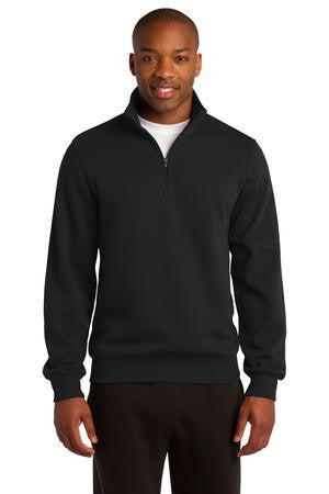 Sport-Tek Tall 1/4-Zip Sweatshirt. TST253 Black