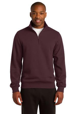 Sport-Tek Tall 1/4-Zip Sweatshirt. TST253 Maroon
