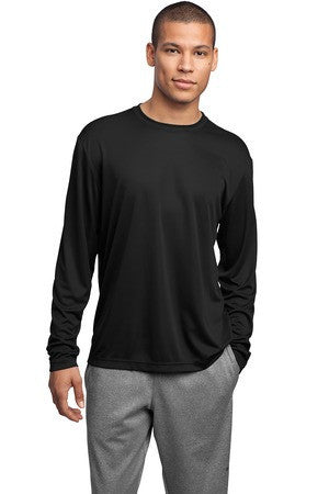 Sport-Tek Tall Long Sleeve Competitor Tee. TST350LS Black