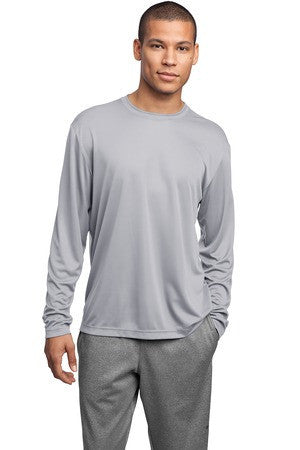 Sport-Tek Long Sleeve Competitor Tee. ST350LS Silver