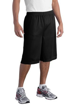 Sport-Tek Extra Long PosiCharge ™  Classic Mesh Short. ST511 Black