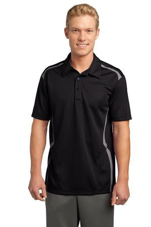 Sport-Tek Vector Sport-Wick Polo. ST670 Black/white