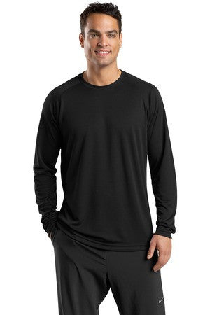 Sport-Tek Dry Zone Long Sleeve Raglan T-Shirt. T473LS Black