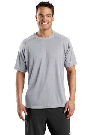 Sport-Tek Dry Zone Short Sleeve Raglan T-Shirt. T473 Silver