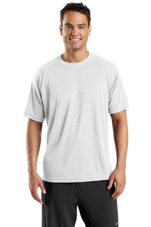 Sport-Tek Dry Zone Short Sleeve Raglan T-Shirt. T473 White
