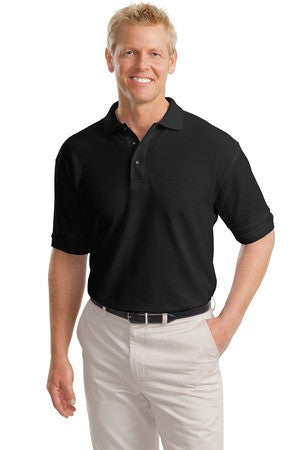 Port Authority Tall Silk Touch Polo.  TLK500 Black
