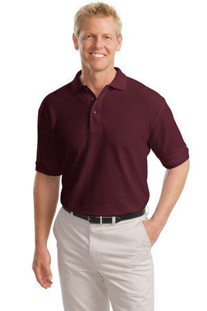 Port Authority Tall Silk Touch Polo.  TLK500 Burgundy