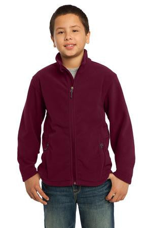 Port Authority Youth Value Fleece Jacket. Y217 Maroon