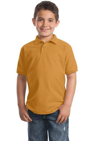 Port Authority Youth Silk Touch Polo.  Y500 Gold