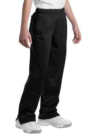 Sport-Tek Youth Tricot Track Pant. YPST91 Black