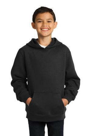 Sport-Tek Youth Pullover Hooded Sweatshirt. YST254 Black