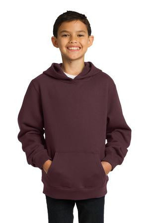 Sport-Tek Youth Pullover Hooded Sweatshirt. YST254 Maroon