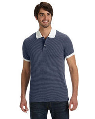 Alternative Men's Feeder Stripe Polo AA1901  ECO TR NAVY 