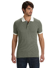 Alternative Men's Feeder Stripe Polo AA1901  ECO TR MILITARY 