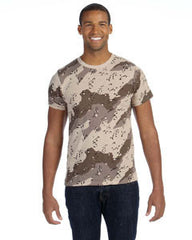 Alternative Men's Printed ShortAA1935A Sleeve Crew 