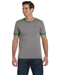 Alternative Men's Contrast Ringer Crew AA2072  ECO TRUE GREEN 