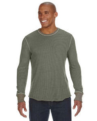 Alternative Men's Feeder Stripe LongAA3072 Sleeve Crew 