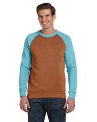 Alternative Men's Champ Colorblocked Fleece Crew AA3202  ECO TR RUST/TR TURQ 