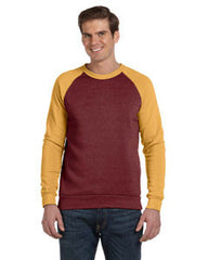 Alternative Men's Champ Colorblocked Fleece Crew AA3202  ECO TR BURG/TR GOLD 