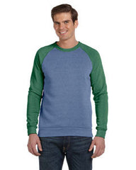 Alternative Men's Champ Colorblocked Fleece Crew AA3202  ECO TR RYL/TRU GRN 