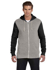 Alternative Men's Rocky Colorblocked FullAA3203 Zip Hoodie 