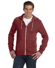 Alternative Men's 6.4 oz. Rocky Zip Hoodie AA9590  ECO TR BURGUNDY 