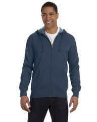 econscious Men's 7 oz. Organic/Recycled Heathered FullEC5680 Zip Hood 