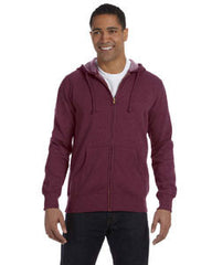 econscious Men's 7 oz. Organic/Recycled Heathered FullEC5680 Zip Hood 