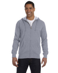 econscious Men's 7 oz. Organic/Recycled Heathered FullEC5680 Zip Hood 